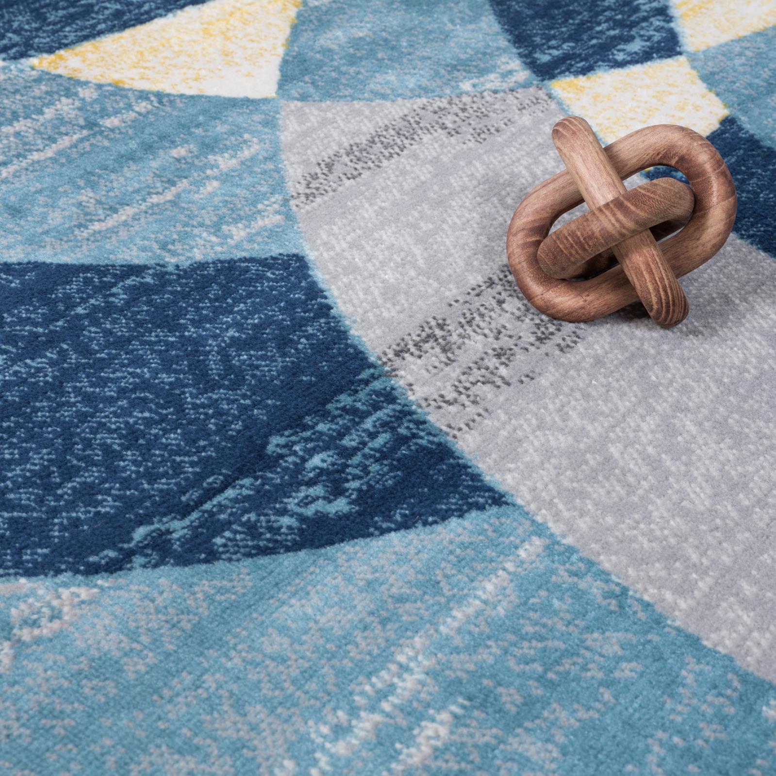 Waves WV04 Blue Area Rug — view 8