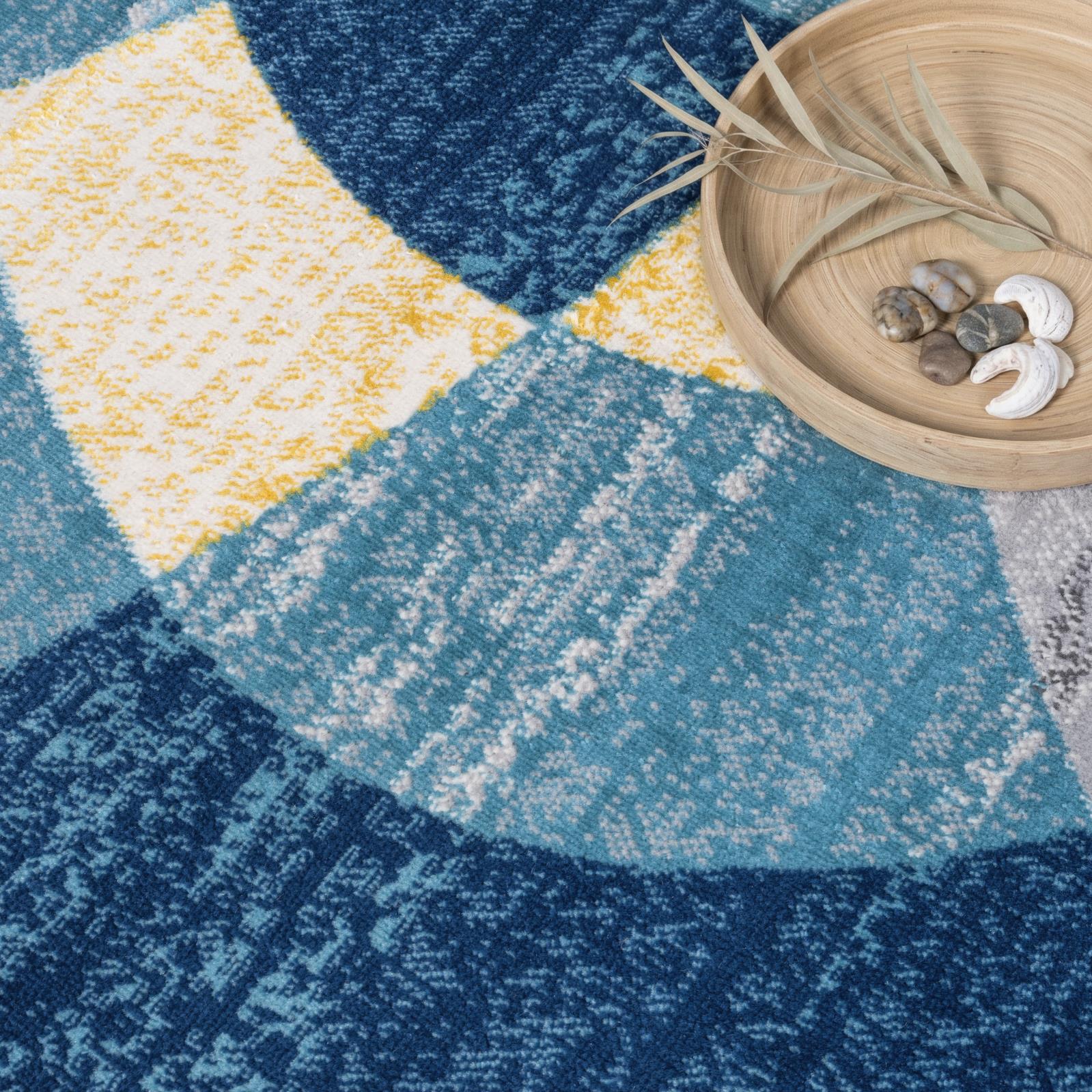 Waves WV04 Blue Area Rug — view 5