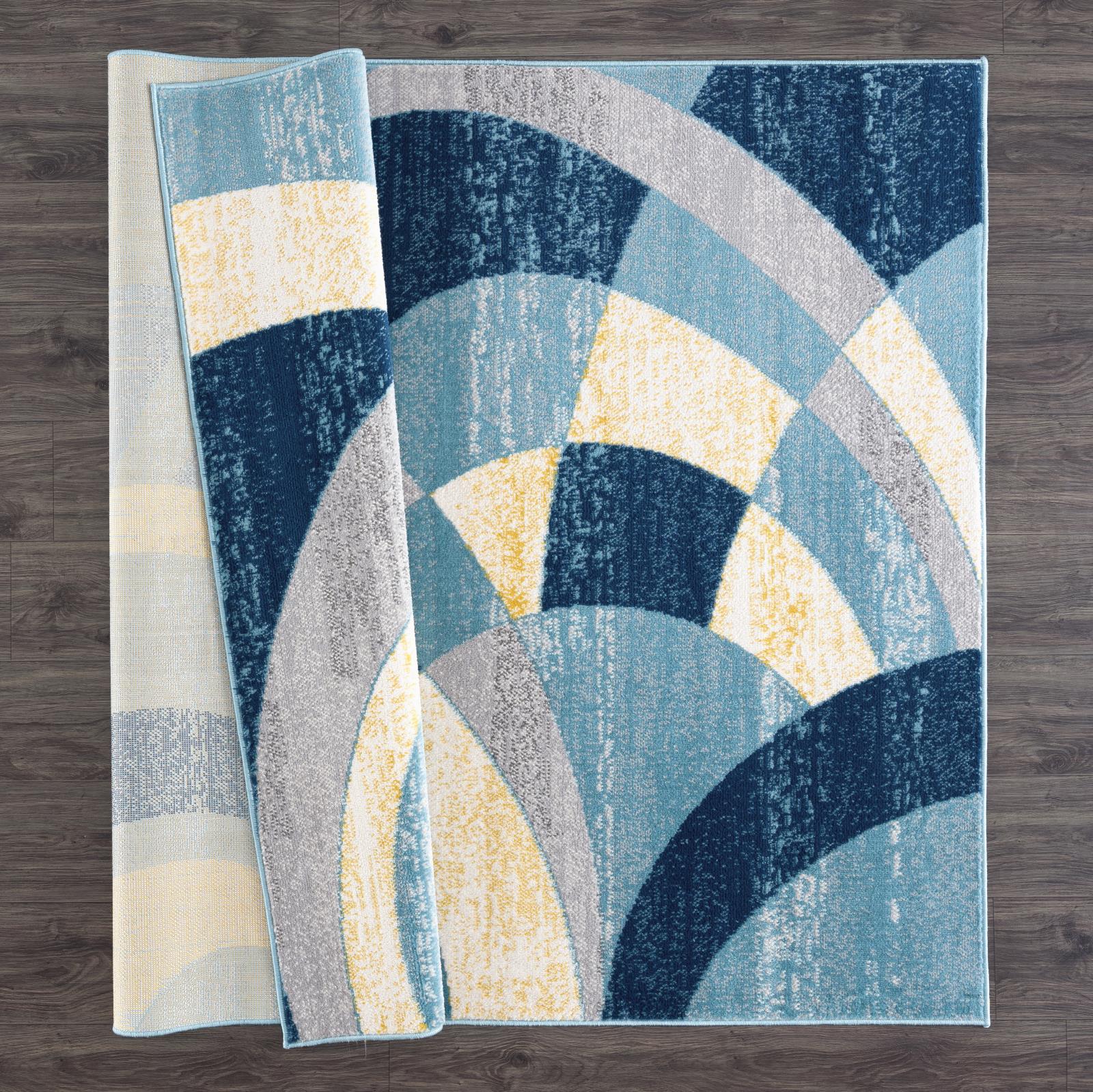 Waves WV04 Blue Area Rug — view 7