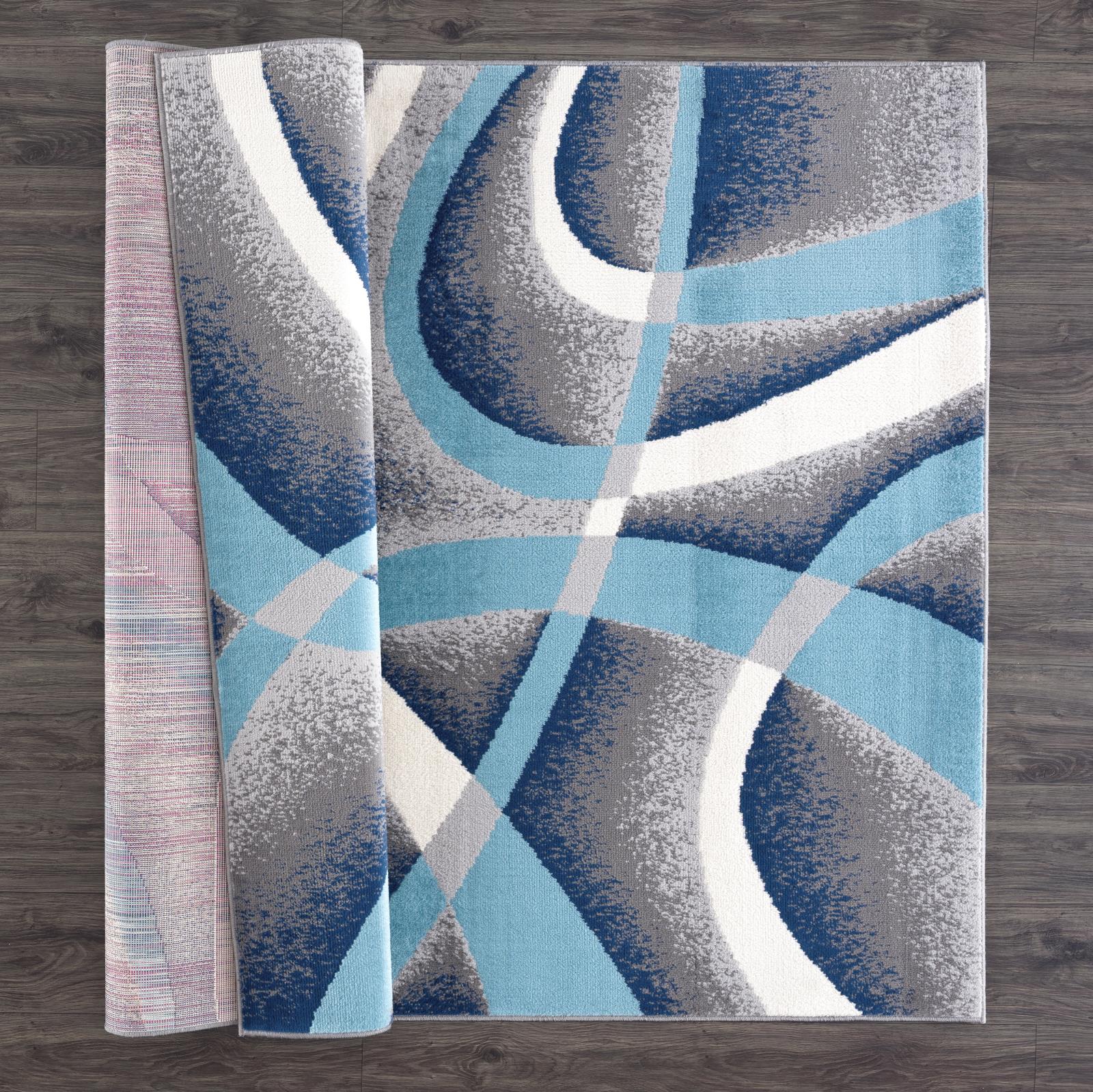 Waves WV05 Gray Area Rug — view 6