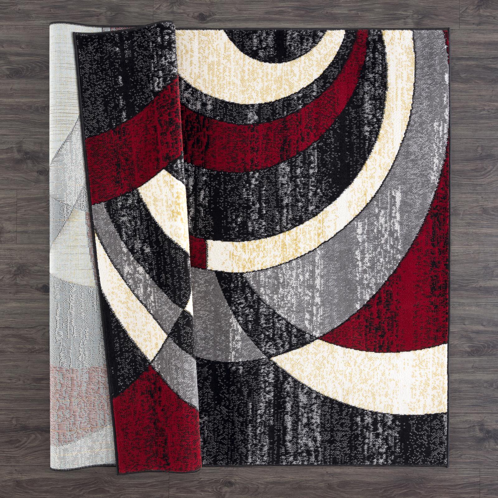 Waves WV01 Black Area Rug — view 7