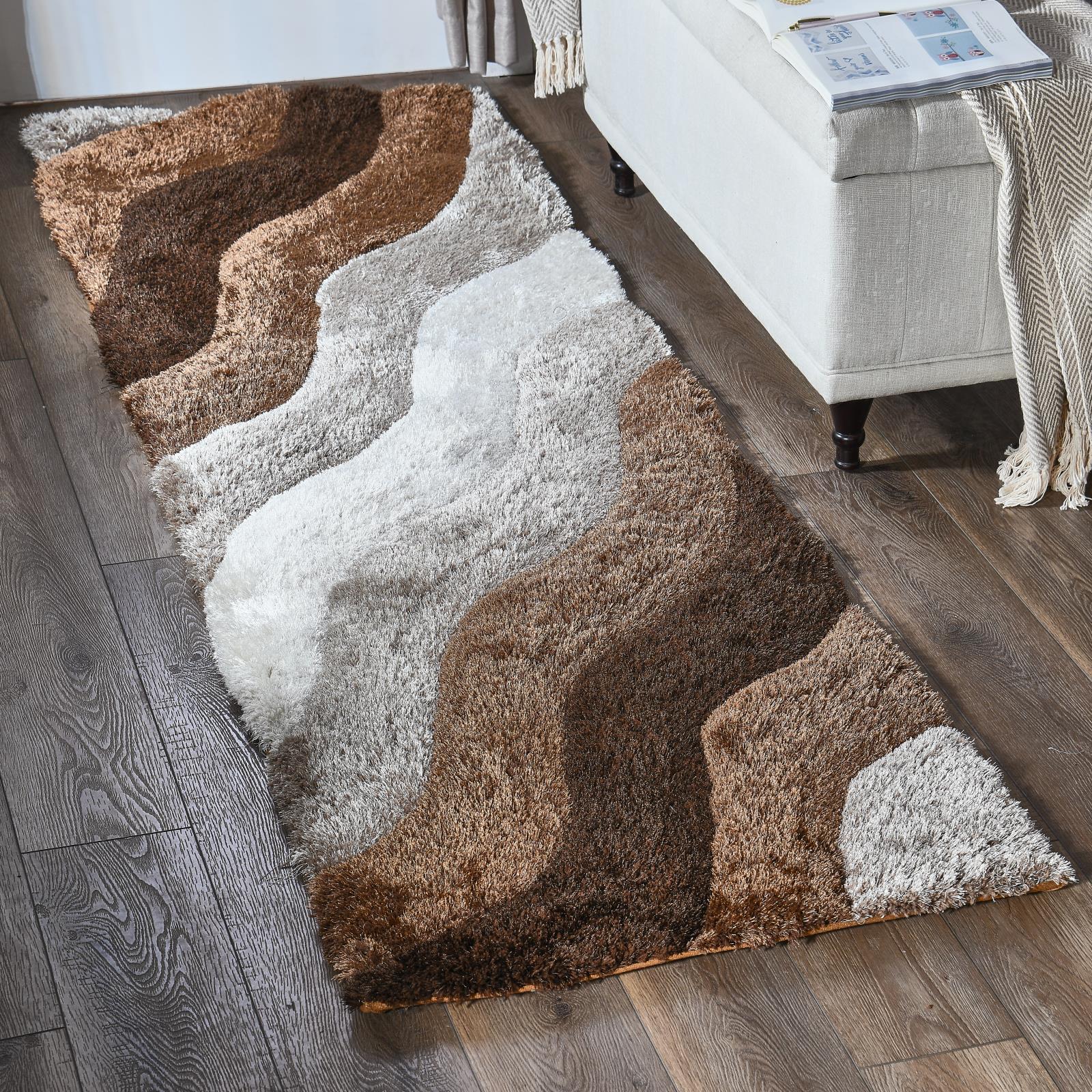 Mateos MS57 Dark Brown Shag Rug — view 2