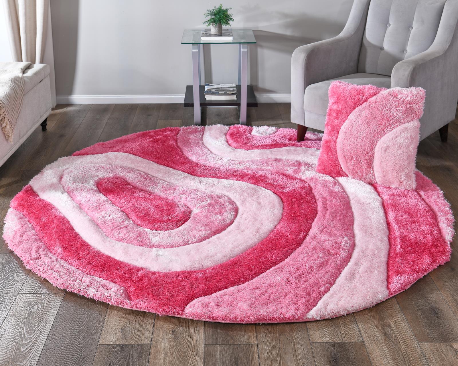 Mateos MS68 Pink Shag Rug — view 2