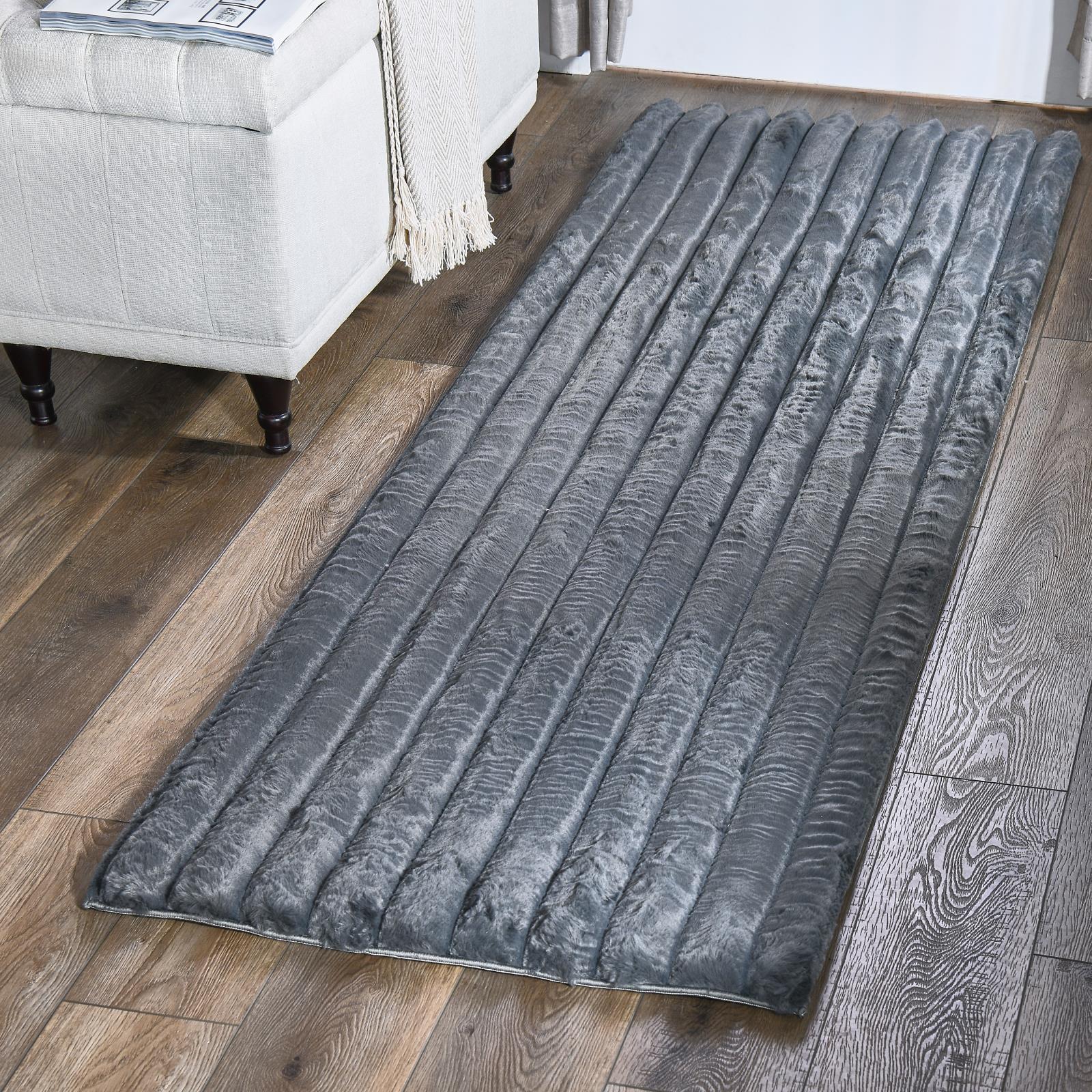 Madrid MD06 Dark Gray Shag Rug — view 6