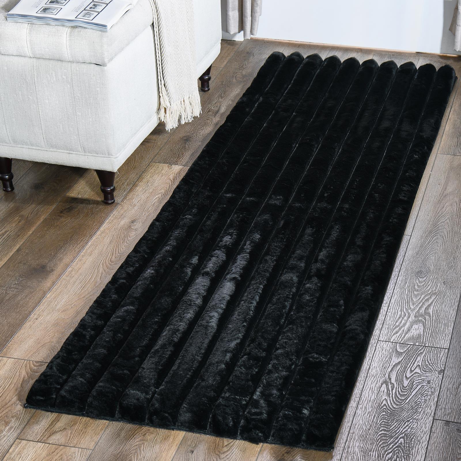 Madrid MD07 Black Shag Rug — view 6