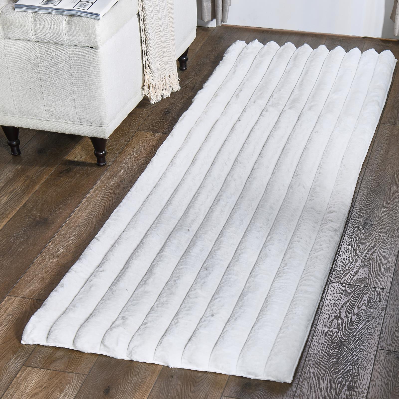 Madrid MD01 White Shag Rug — view 6