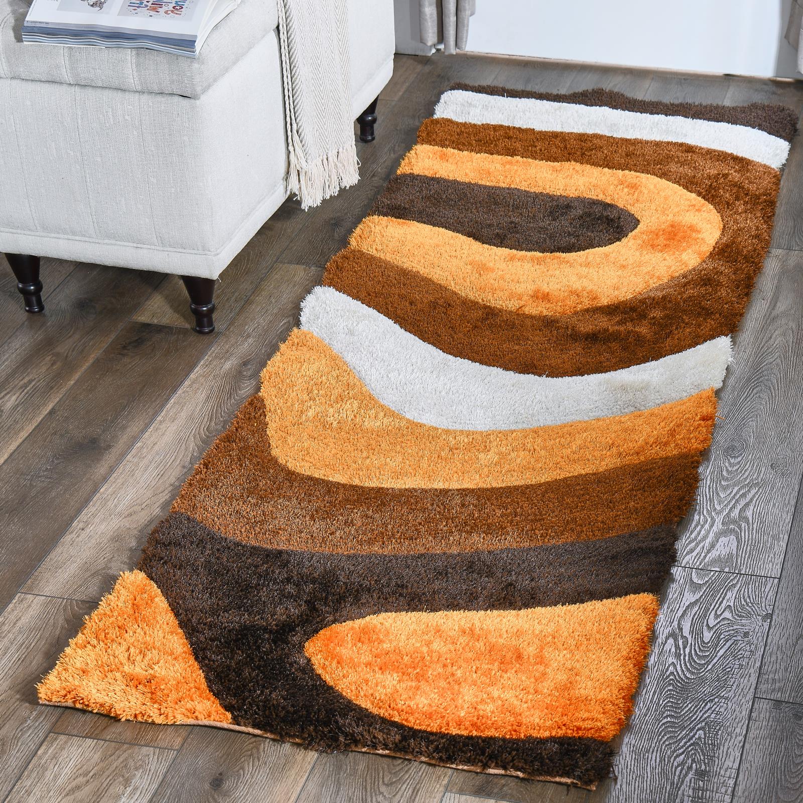 Mateos MS67 Orange Shag Rug — view 12