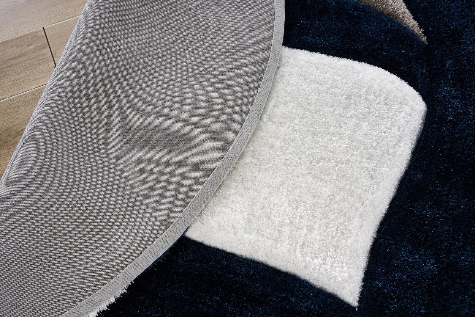 Mateos MS76 Navy Blue Shag Rug — view 12