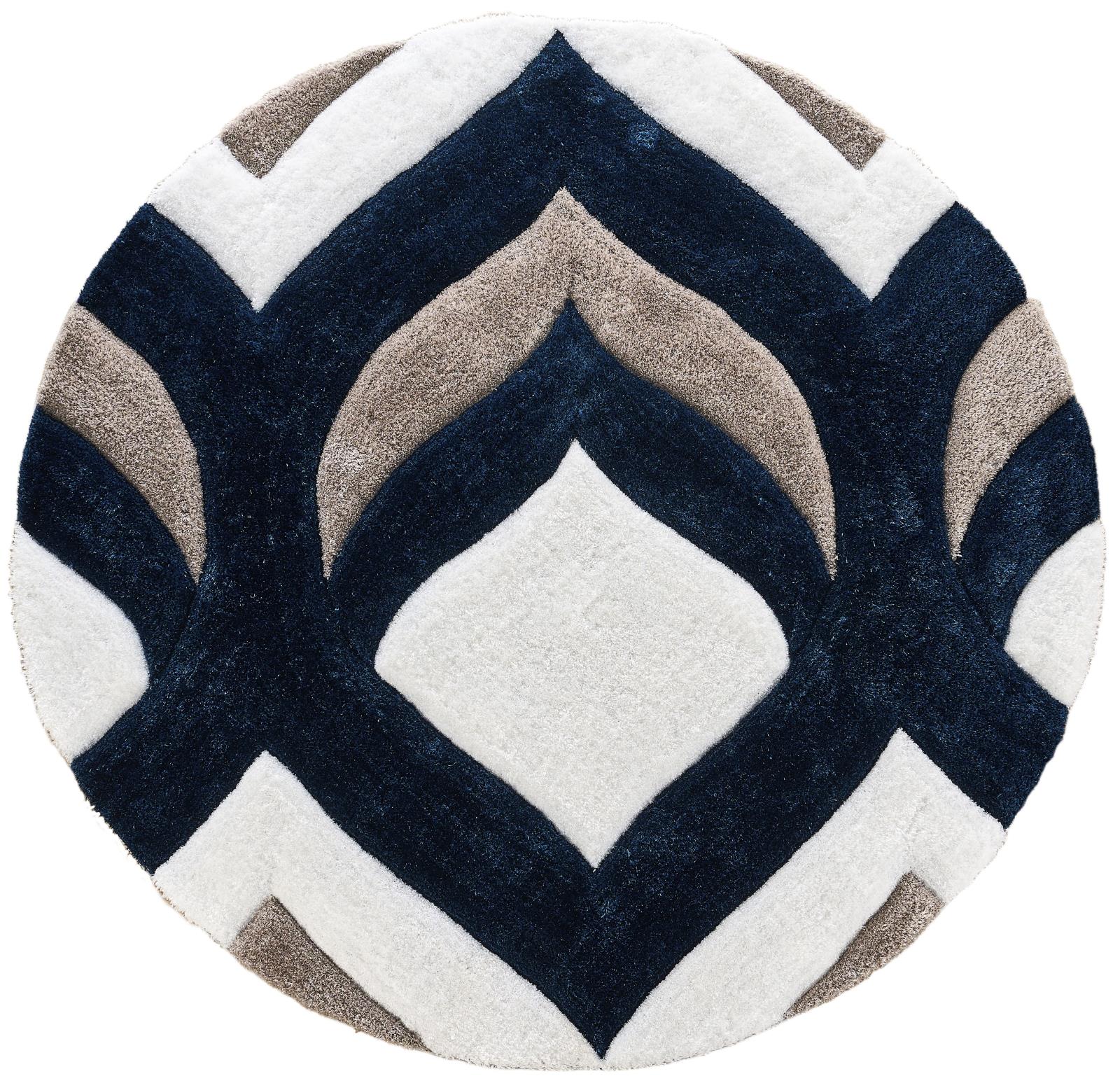 Mateos MS76 Navy Blue Shag Rug — view 6