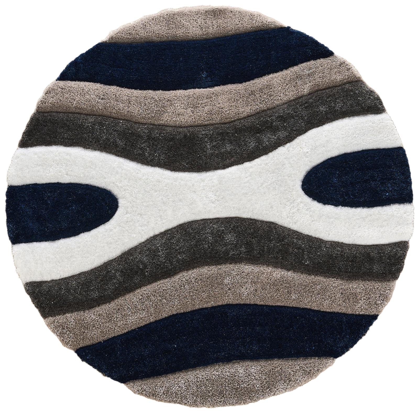 Mateos MS77 Navy Blue Shag Rug — view 6