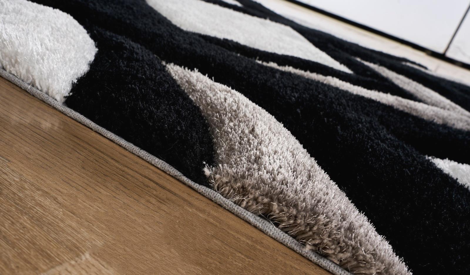 Mateos MS80 Black Shag Rug — view 11