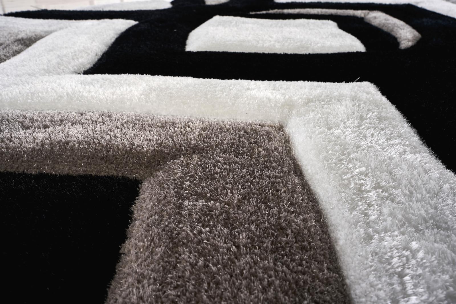 Mateos MS80 Black Shag Rug — view 10