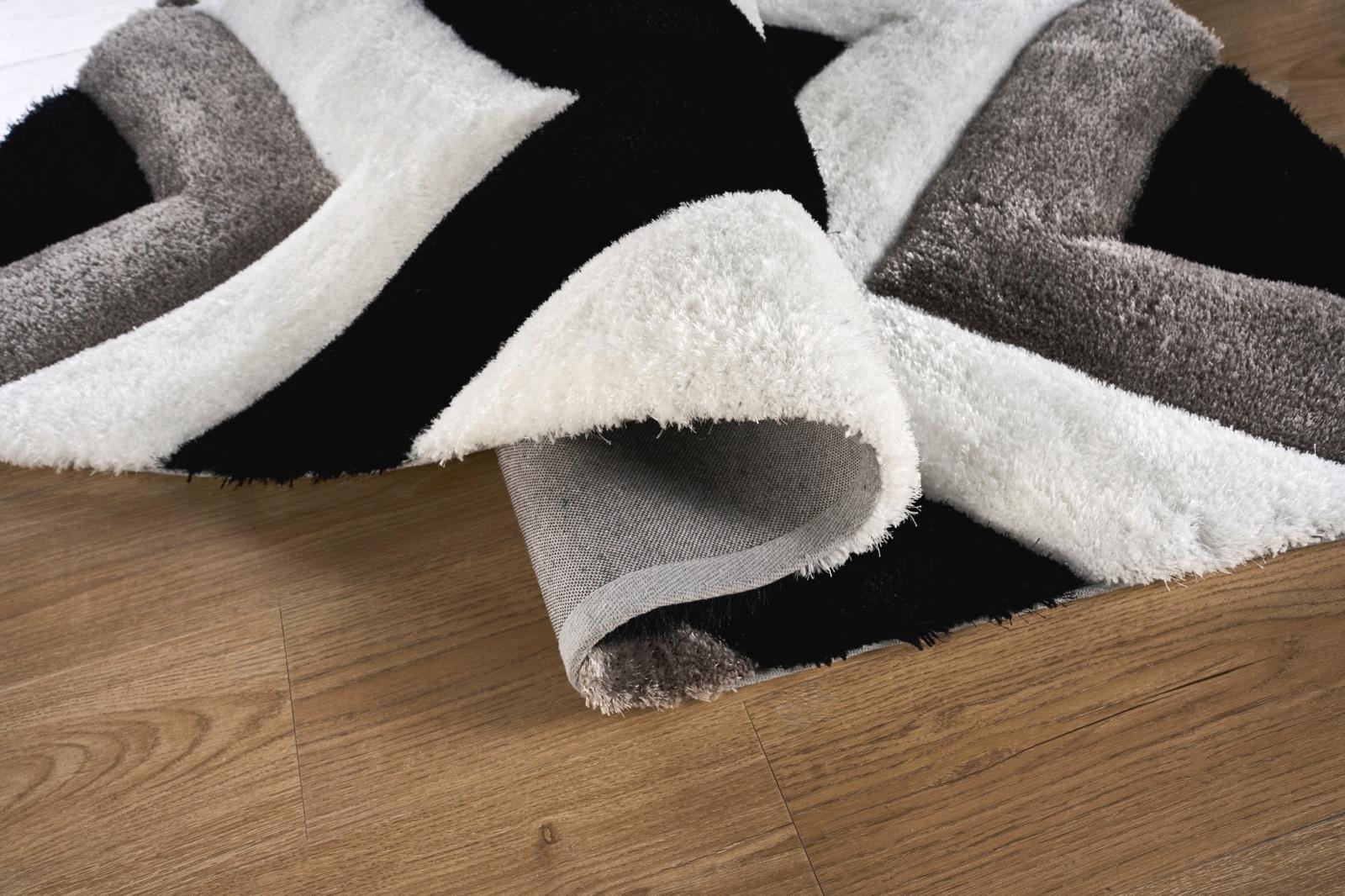 Mateos MS80 Black Shag Rug — view 9