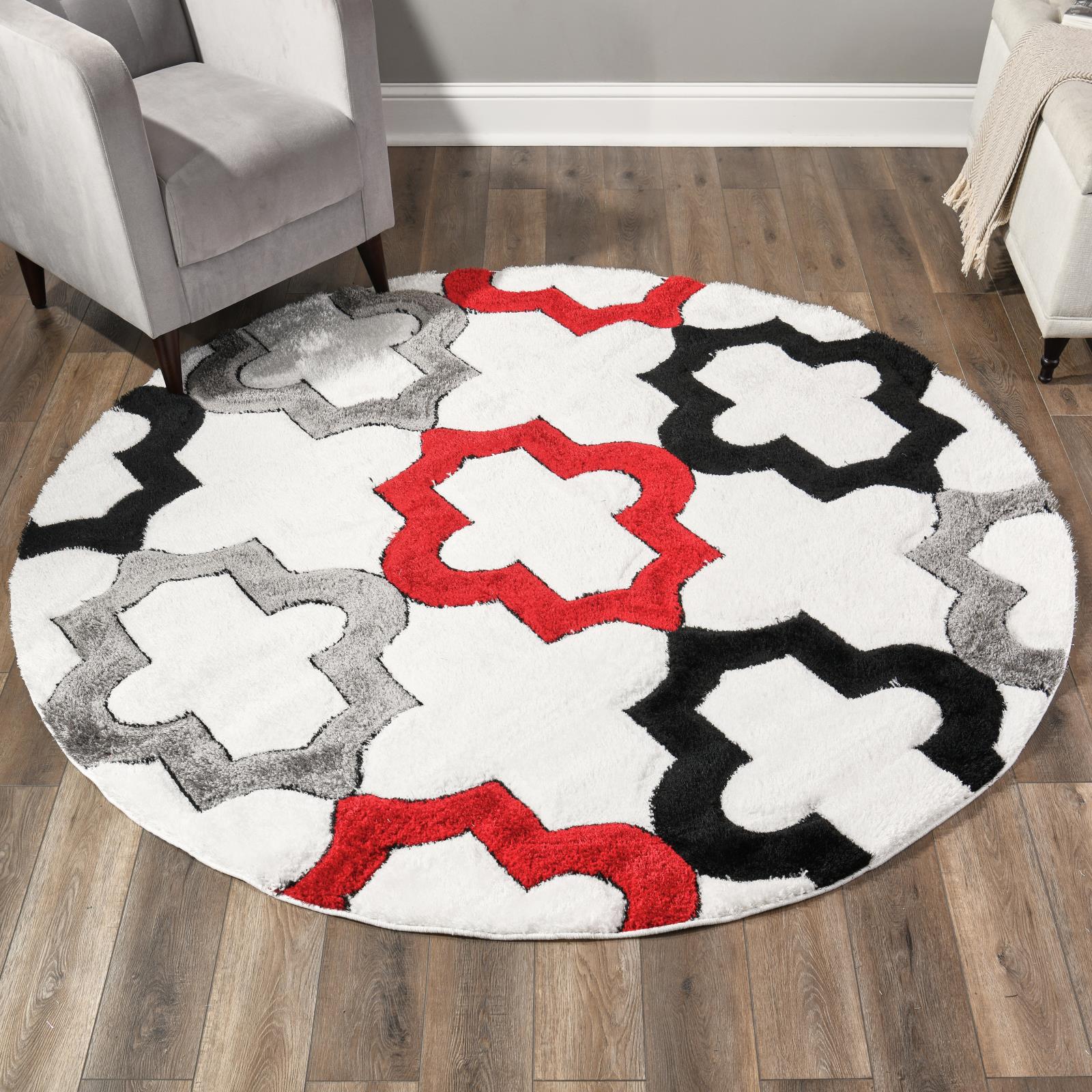 Santorini SA12 White Shag Rug