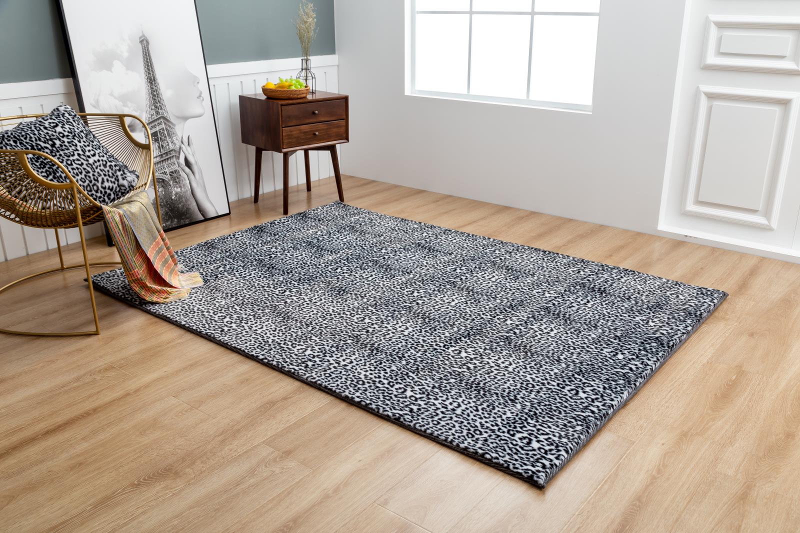 Faux Fur FU04 White Shag Rug — view 9