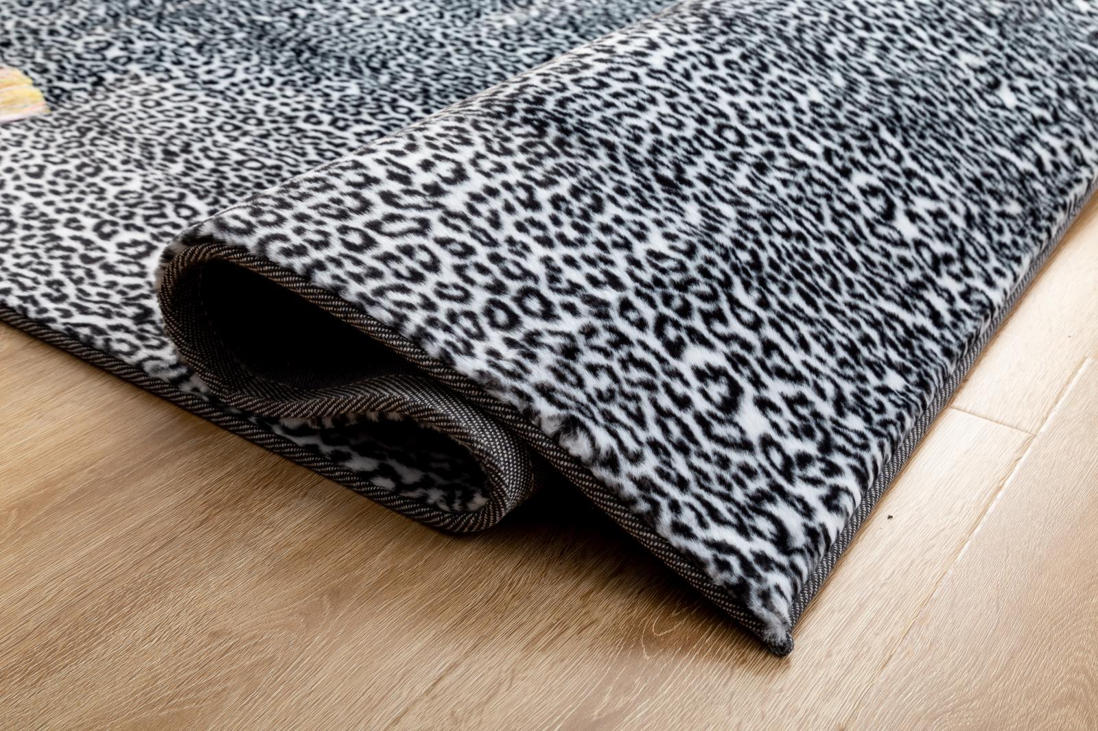 Faux Fur FU04 White Shag Rug — view 2