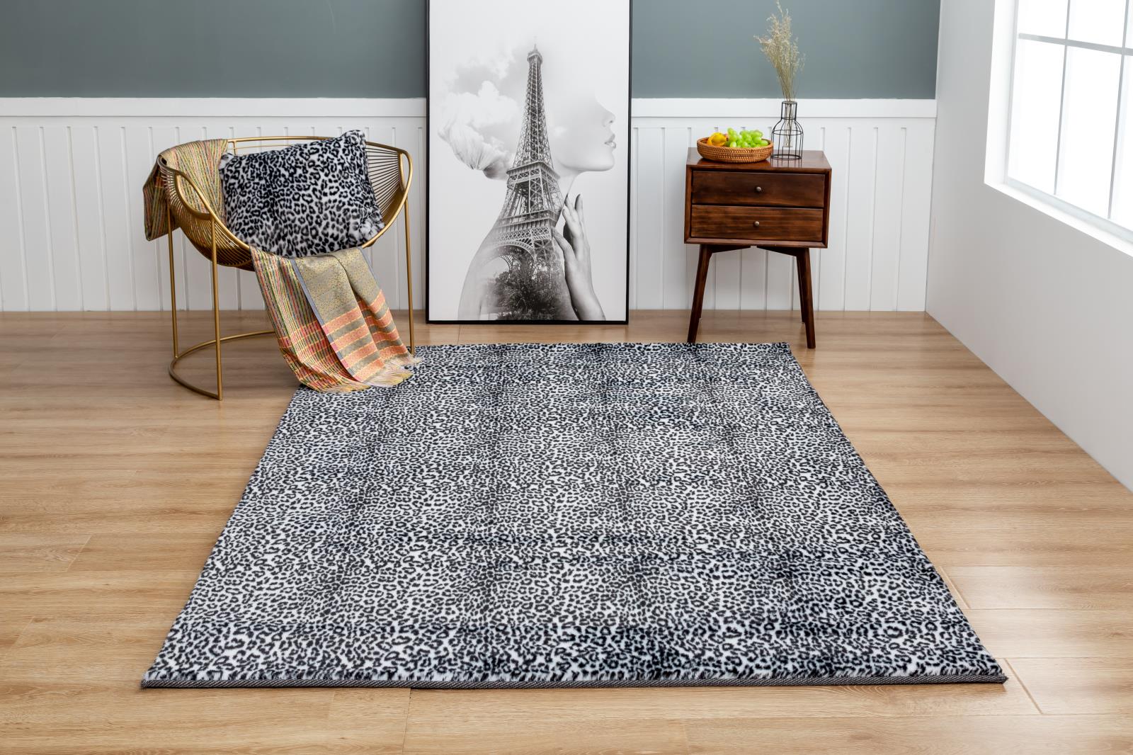 Faux Fur FU04 White Shag Rug