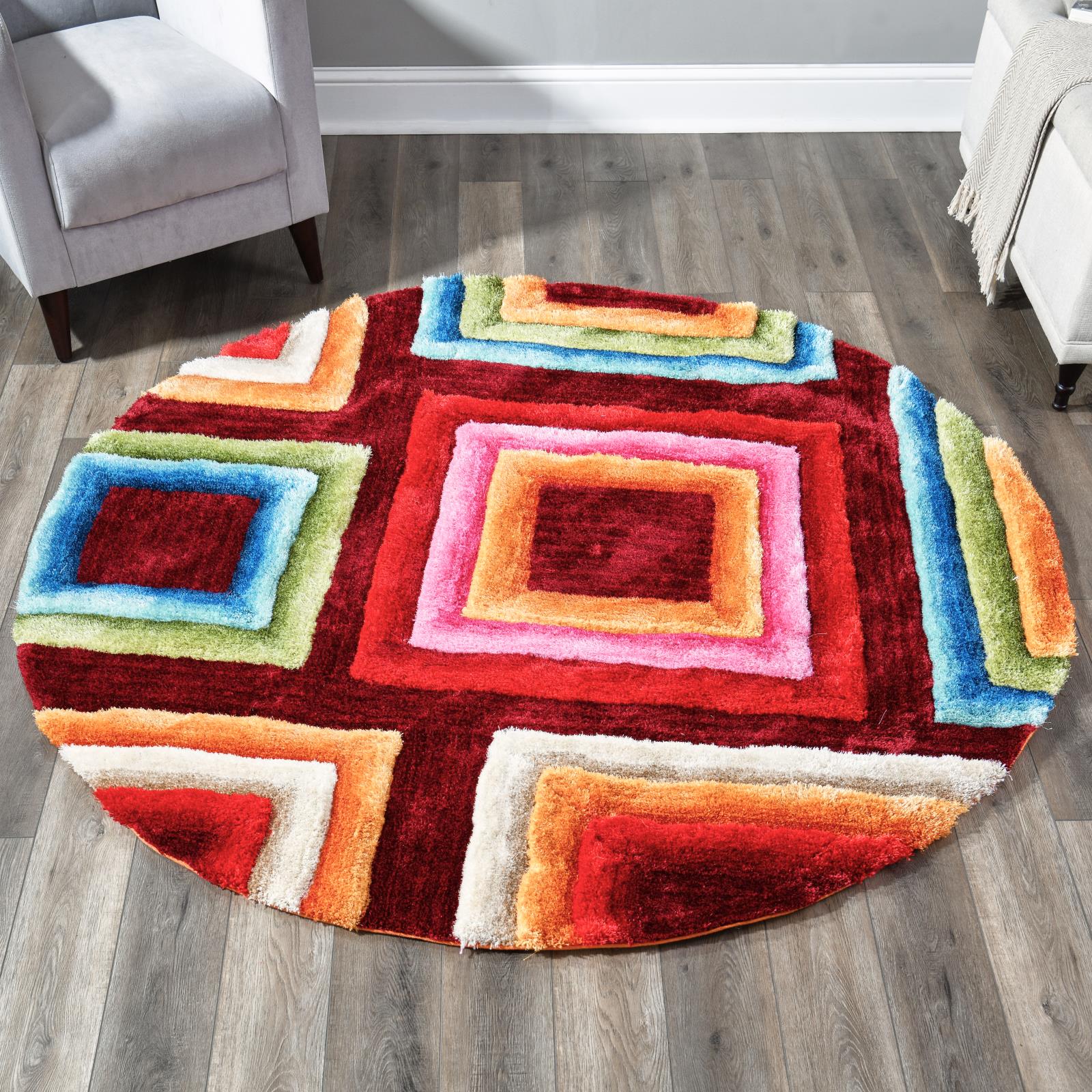 Mateos MS15 Multicolor Shag Rug — view 4