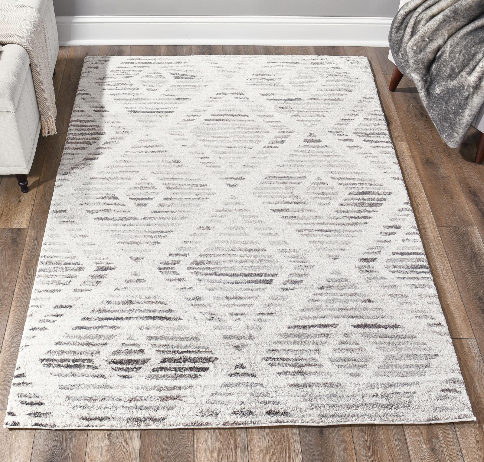 Bora BR01 Ivory Area Rug — view 3