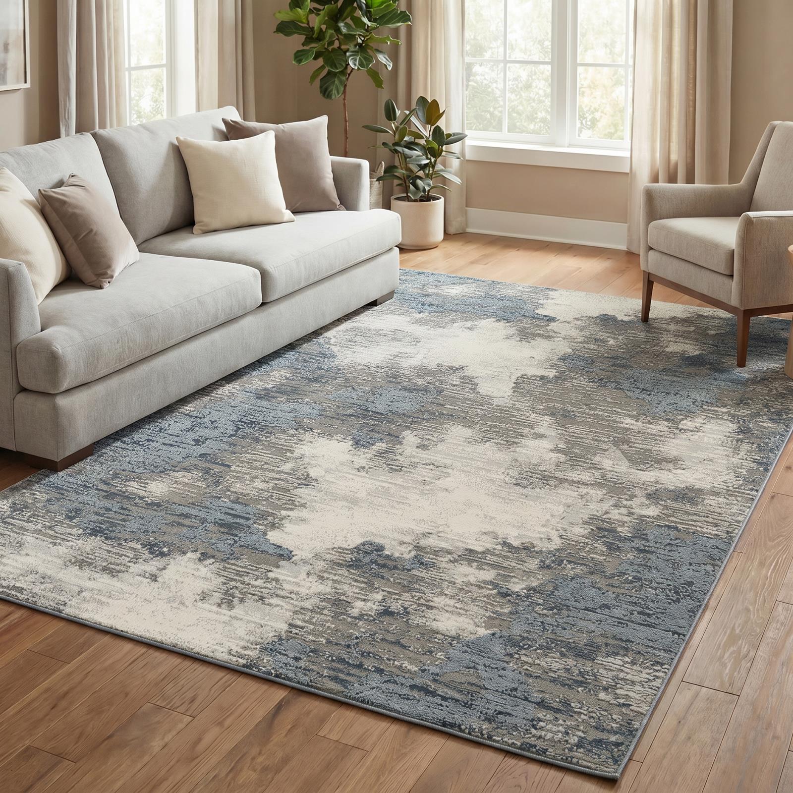 Loren LO04 Blue Area Rug — view 2