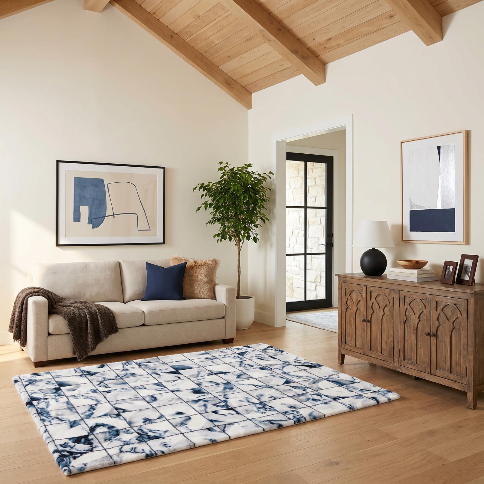 Luxury LX01 Multicolor Shag Rug
