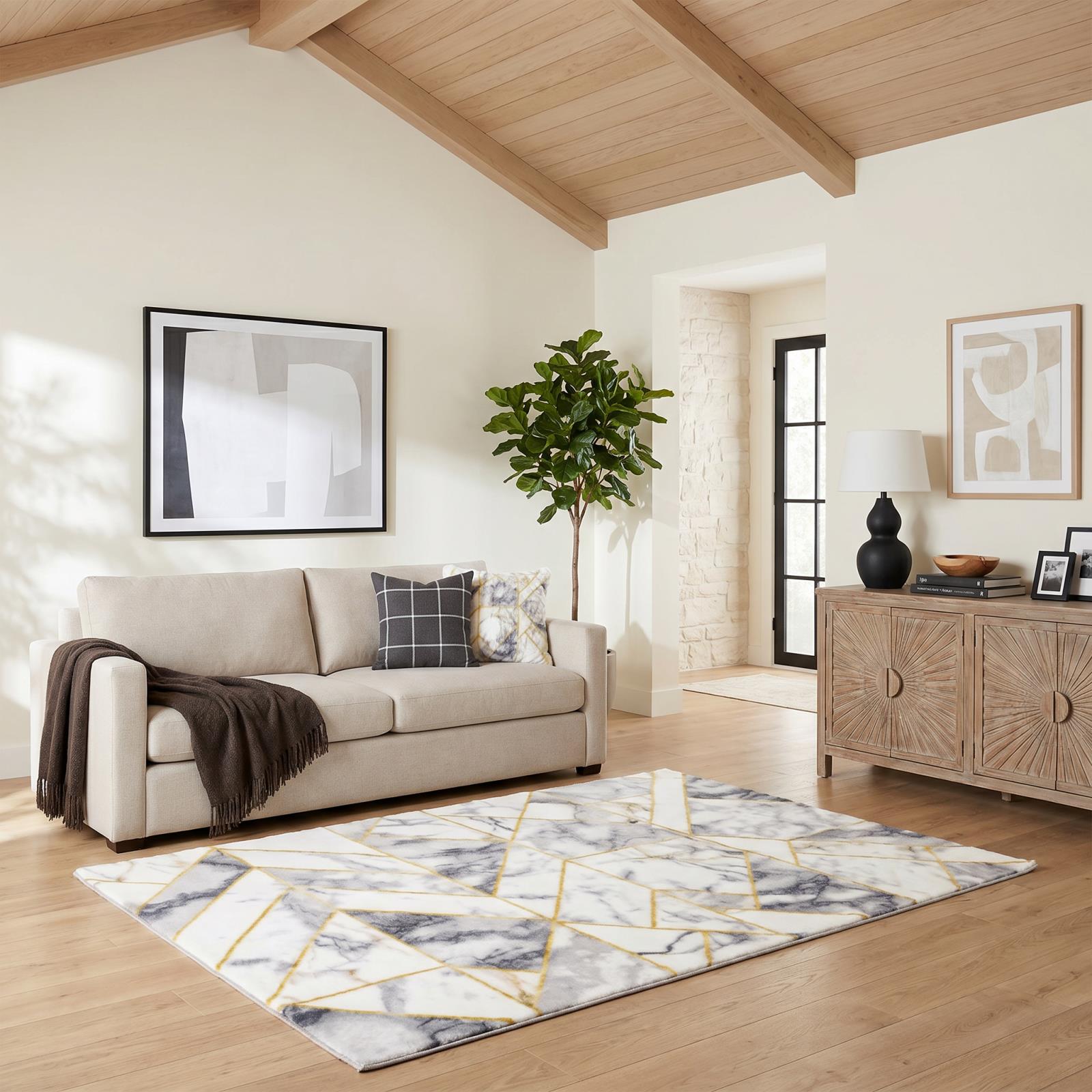 Luxury LX11 Multicolor Shag Rug