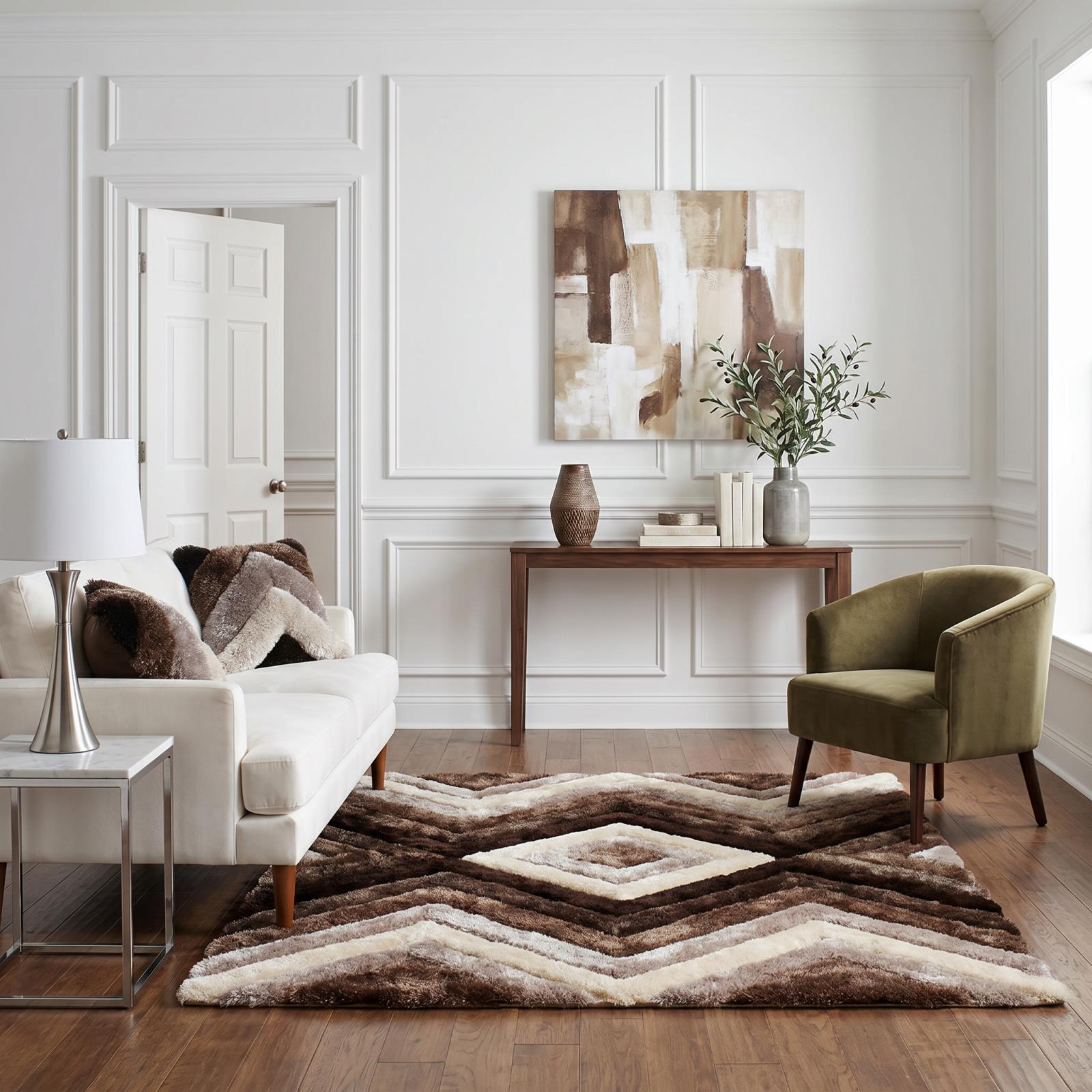 Mateos MS16 Brown Shag Rug