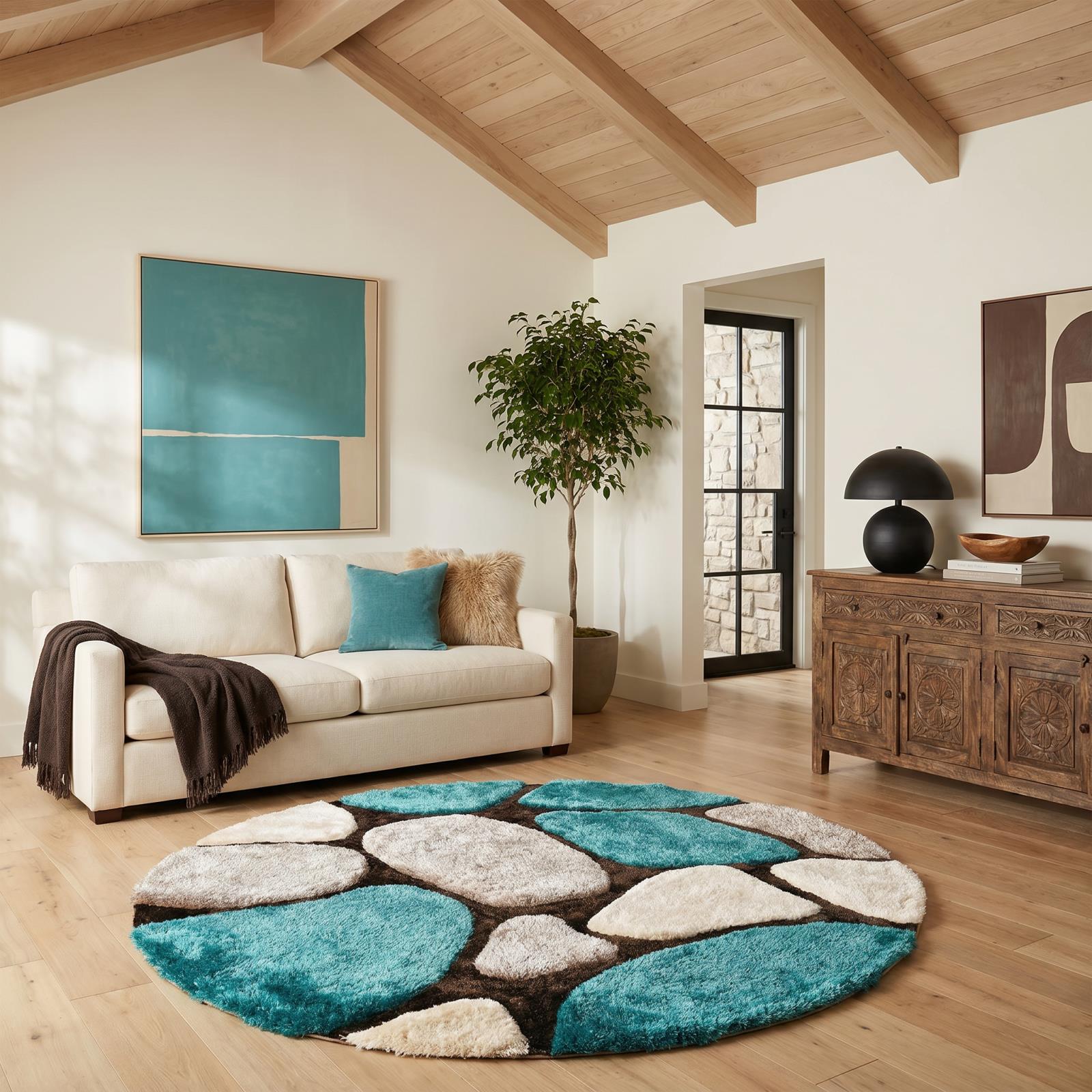 Mateos MS17 Multicolor Shag Rug — view 3