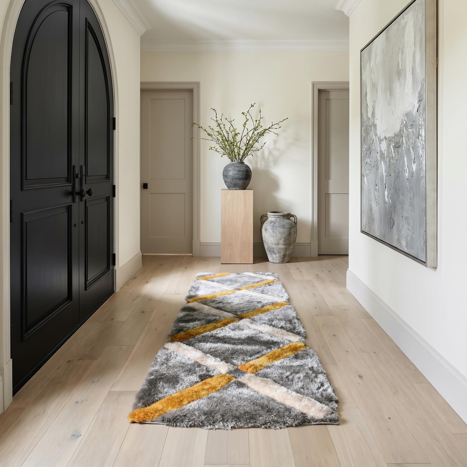 Mateos MS18 Gray Shag Rug — view 6
