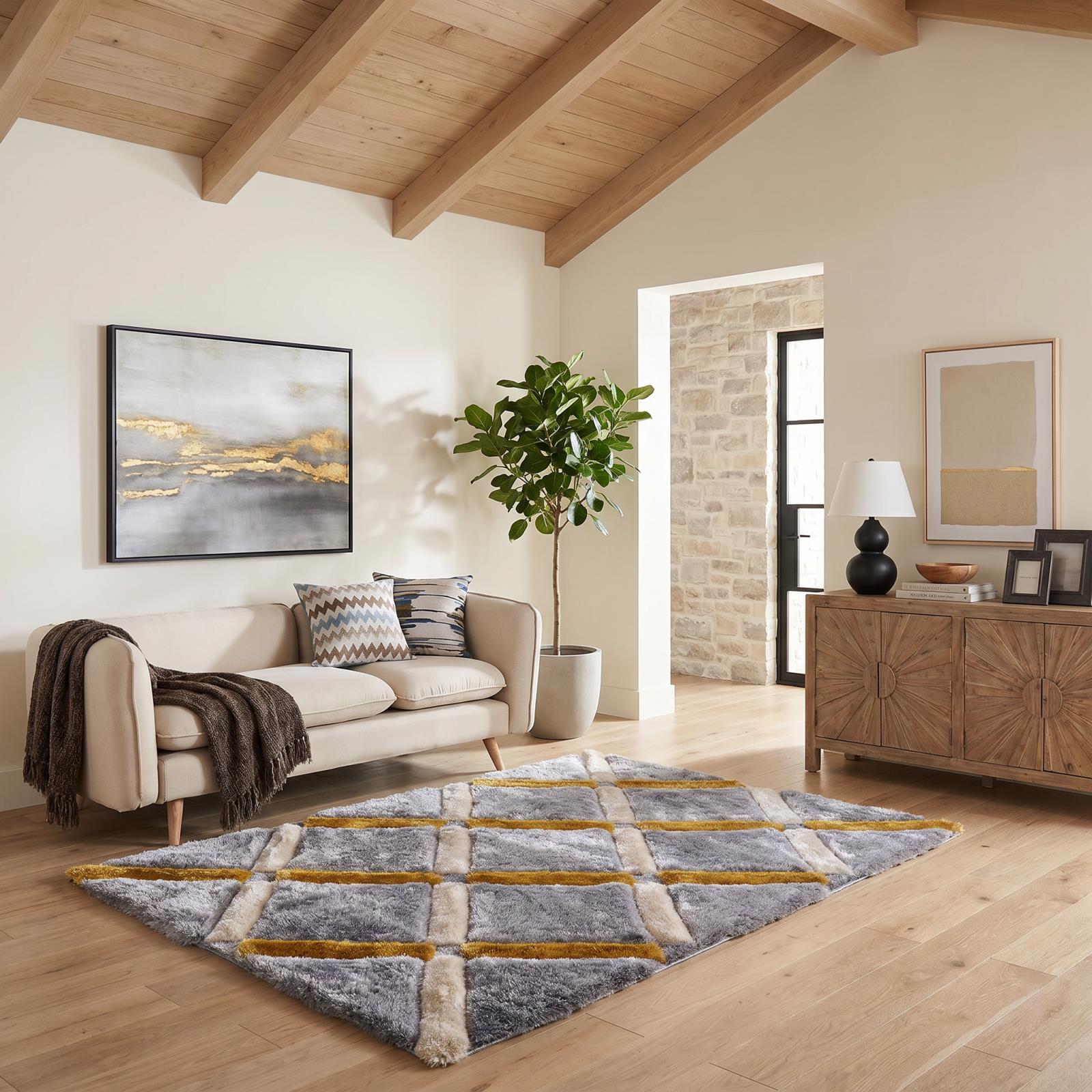 Mateos MS18 Gray Shag Rug