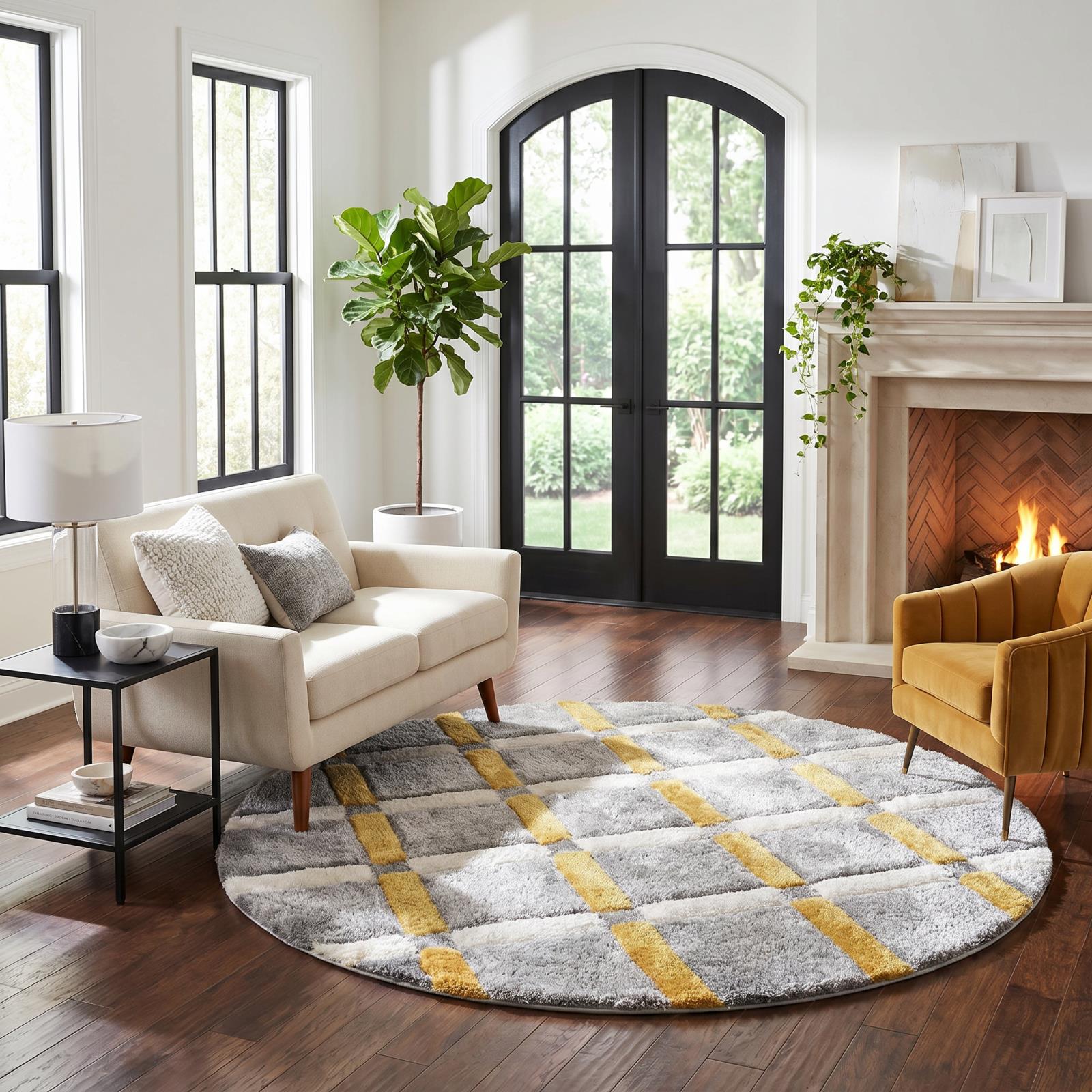 Mateos MS18 Gray Shag Rug — view 5