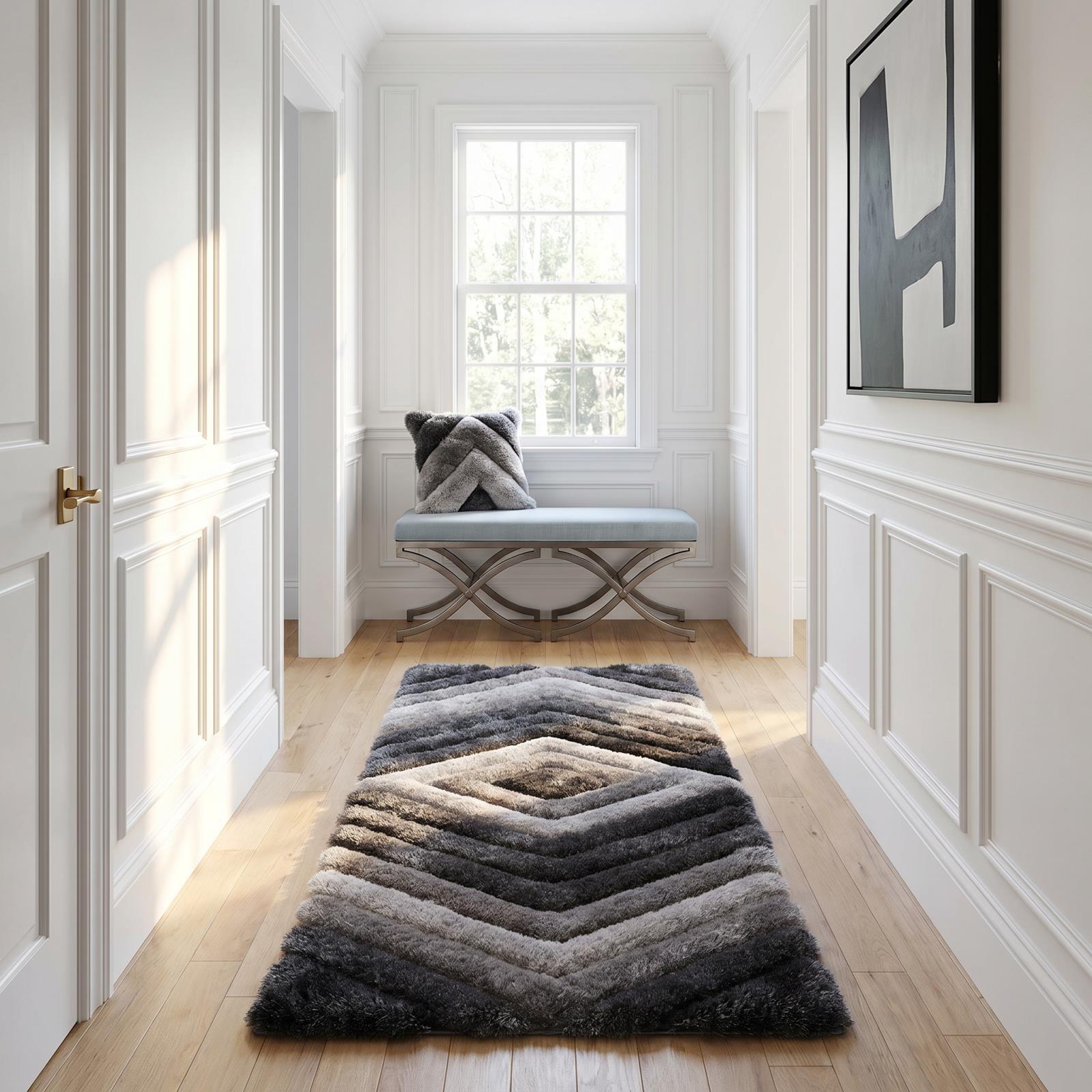 Mateos MS20 Gray Shag Rug — view 12