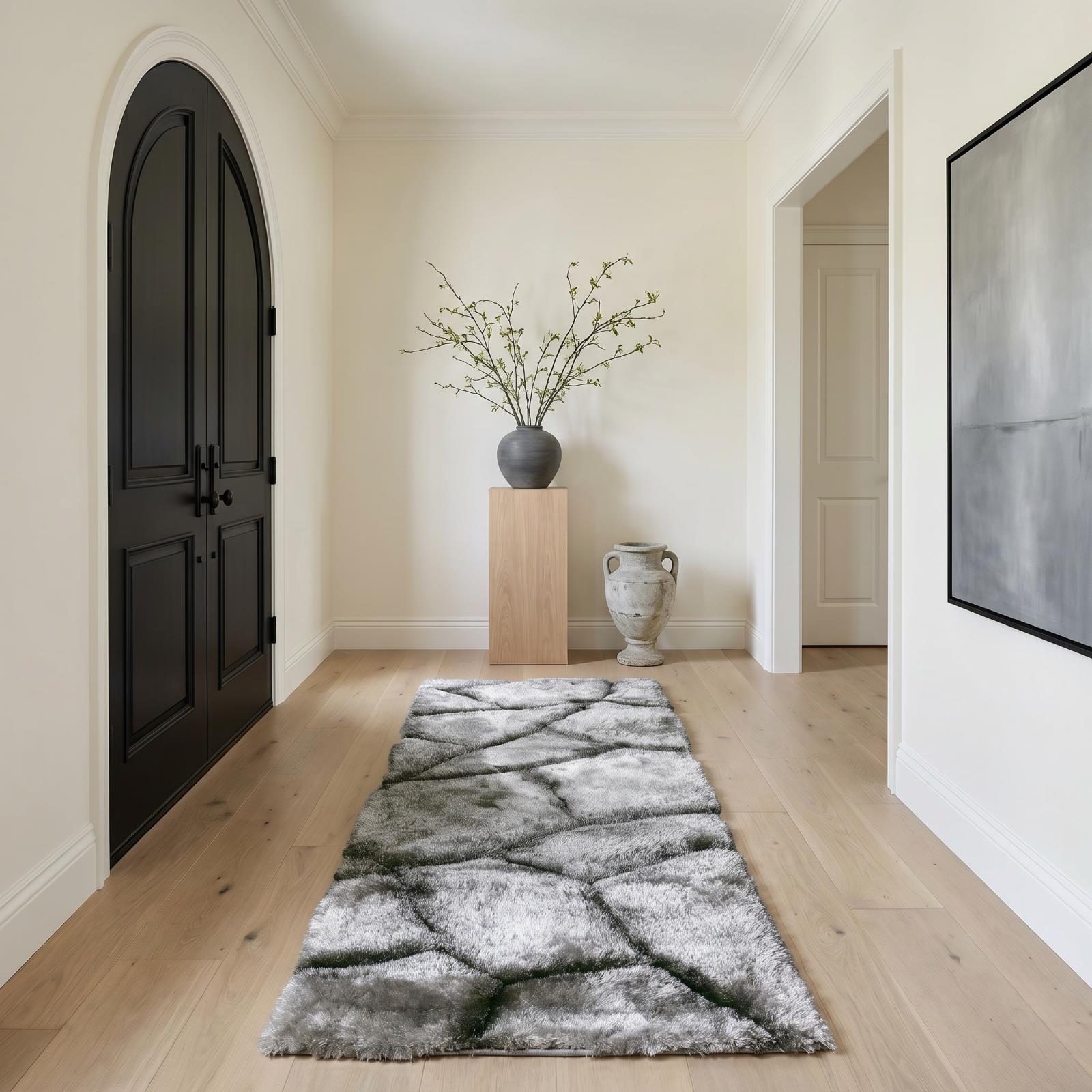 Mateos MS23 Gray Shag Rug — view 7