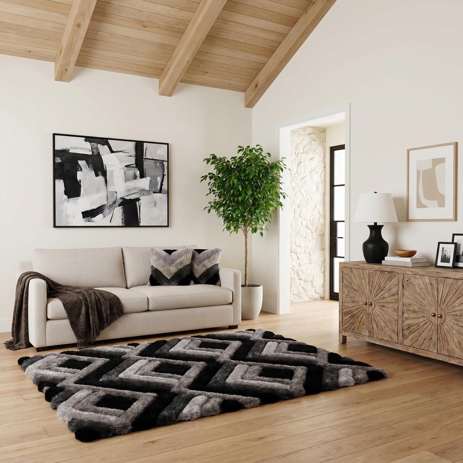 Mateos MS24 Multicolor Shag Rug