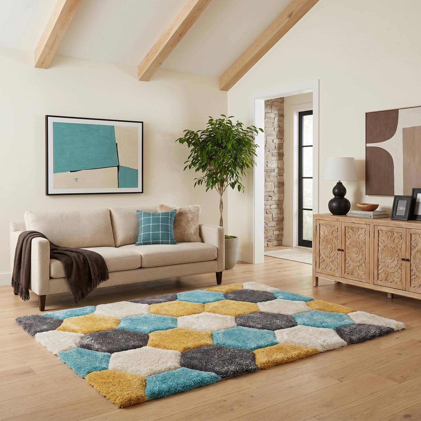 Mateos MS33 Multicolor Shag Rug