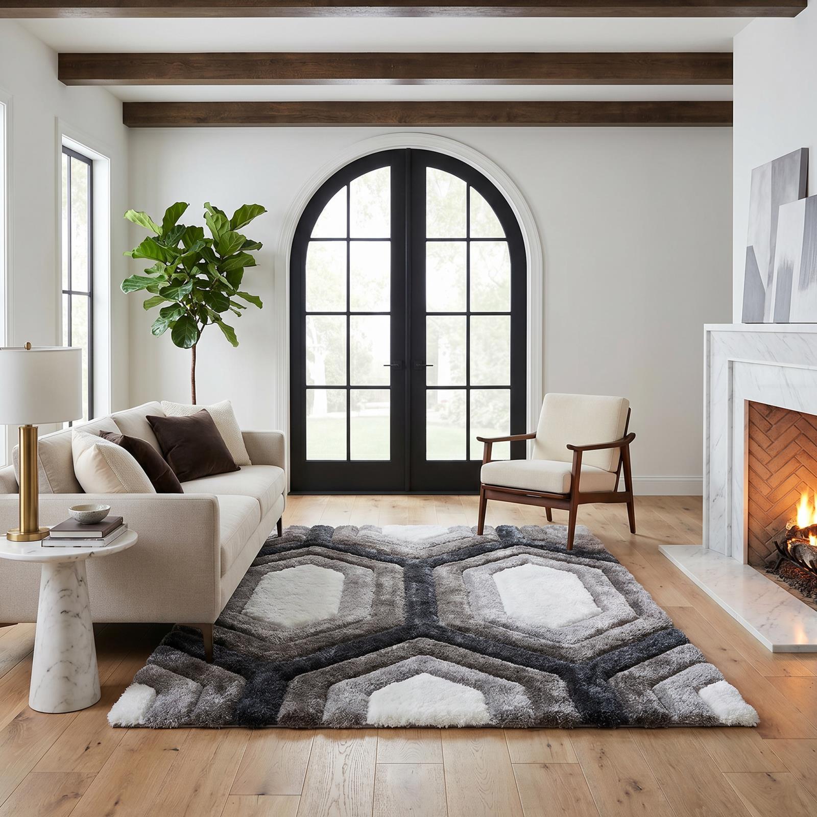 Mateos MS41 Multicolor Shag Rug