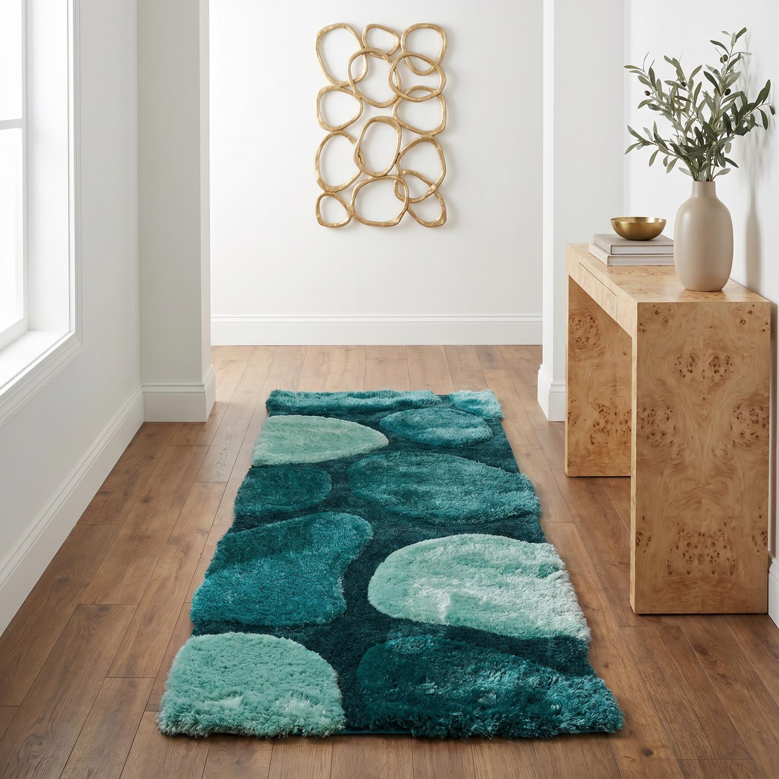 Mateos MS54 Blue Shag Rug — view 10
