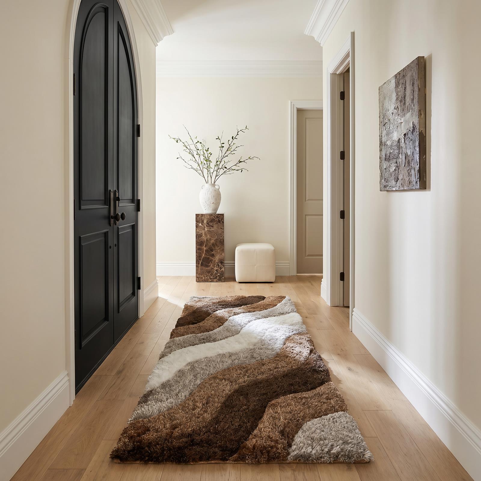 Mateos MS57 Dark Brown Shag Rug — view 10