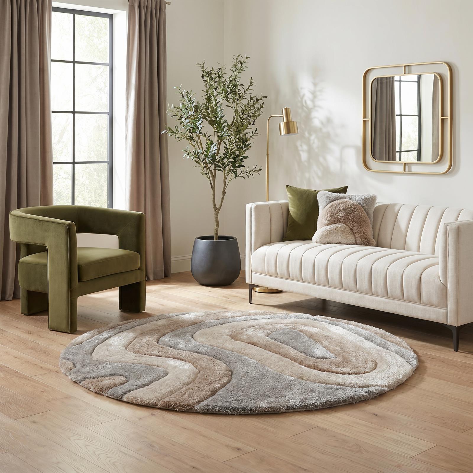 Mateos MS64 Light Gray Shag Rug — view 6