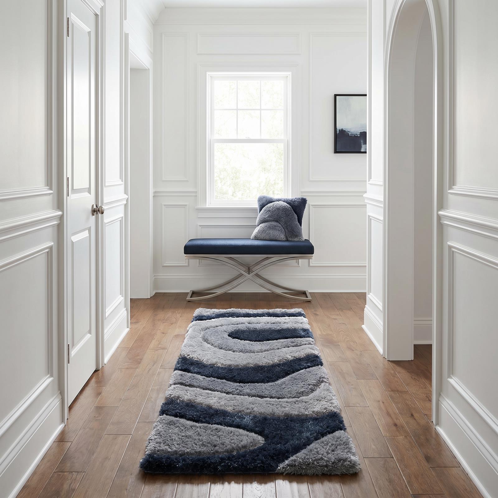 Mateos MS65 Silver Gray Shag Rug — view 11