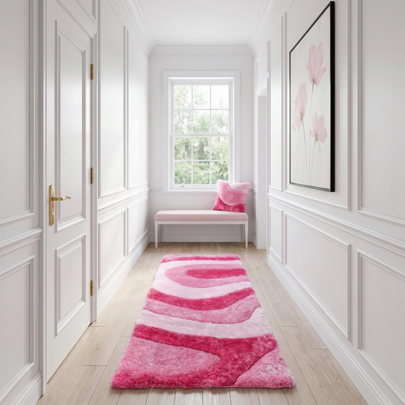 Mateos MS68 Pink Shag Rug — view 9