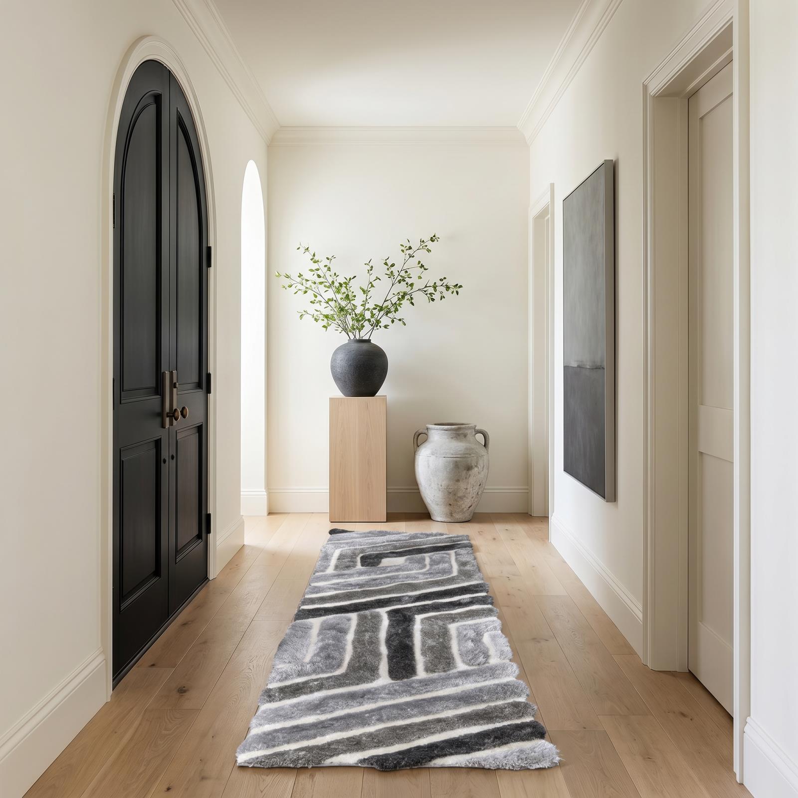Mateos MS70 Gray Shag Rug — view 5