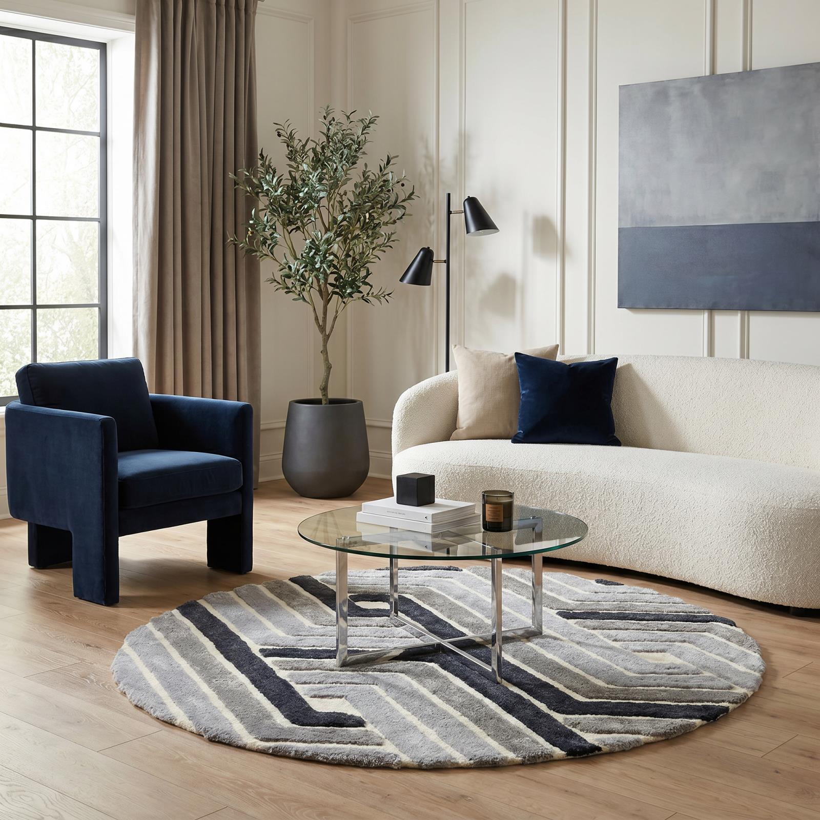 Mateos MS70 Gray Shag Rug — view 3