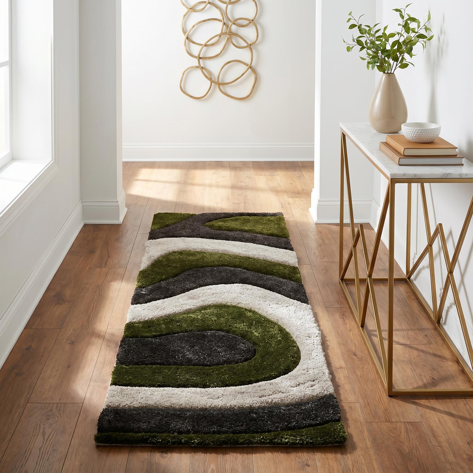 Mateos MS75 Green Shag Rug — view 7