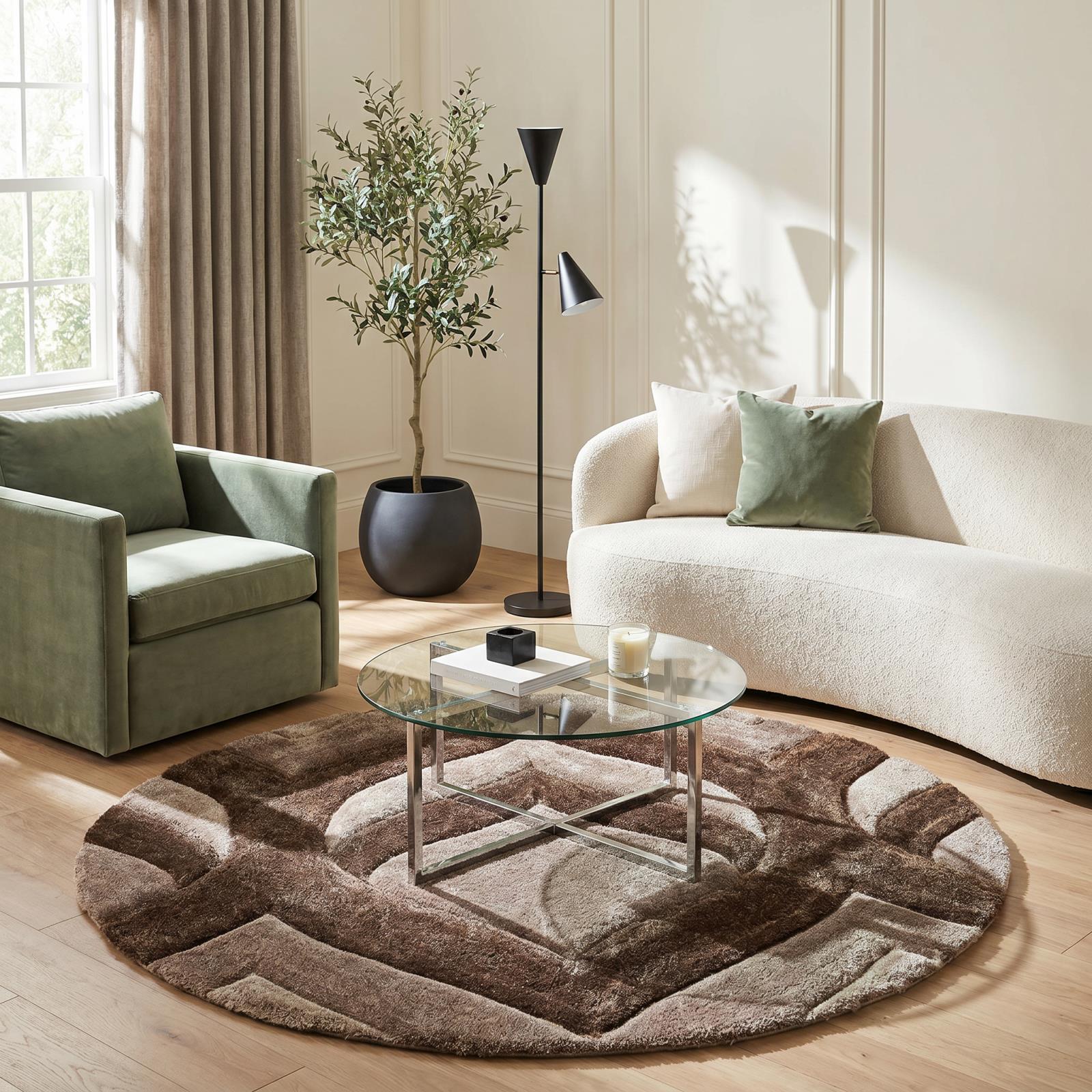 Mateos MS78 Brown Shag Rug — view 5