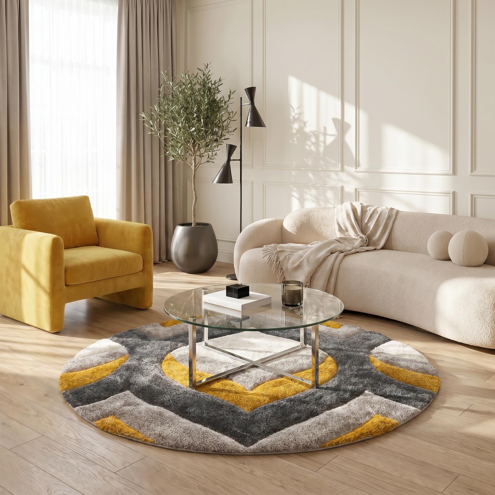 Mateos MS79 Gray Shag Rug — view 5