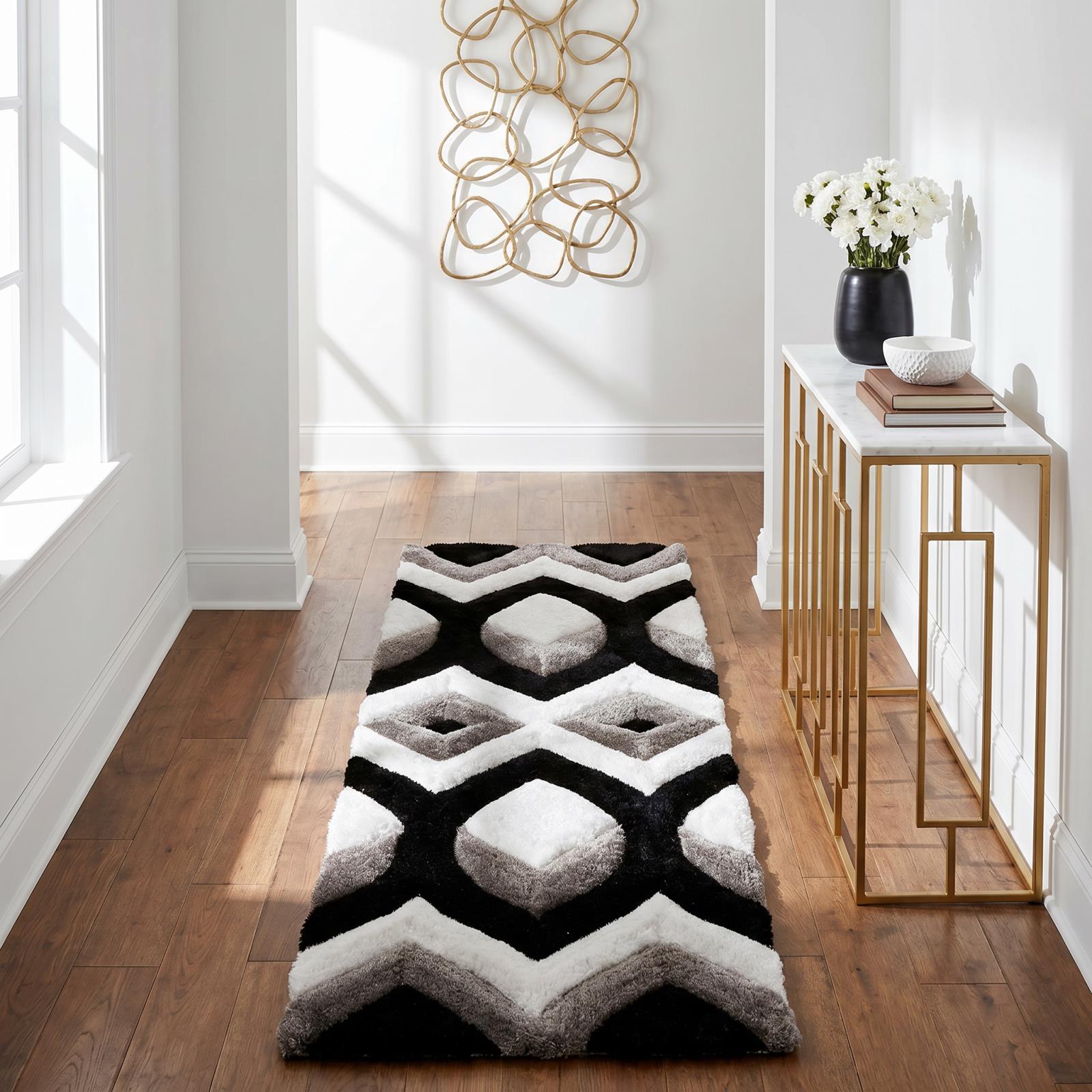 Mateos MS80 Black Shag Rug — view 7
