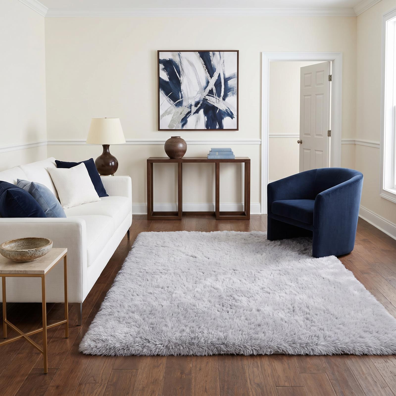 Flokati FA02 Gray Shag Rug