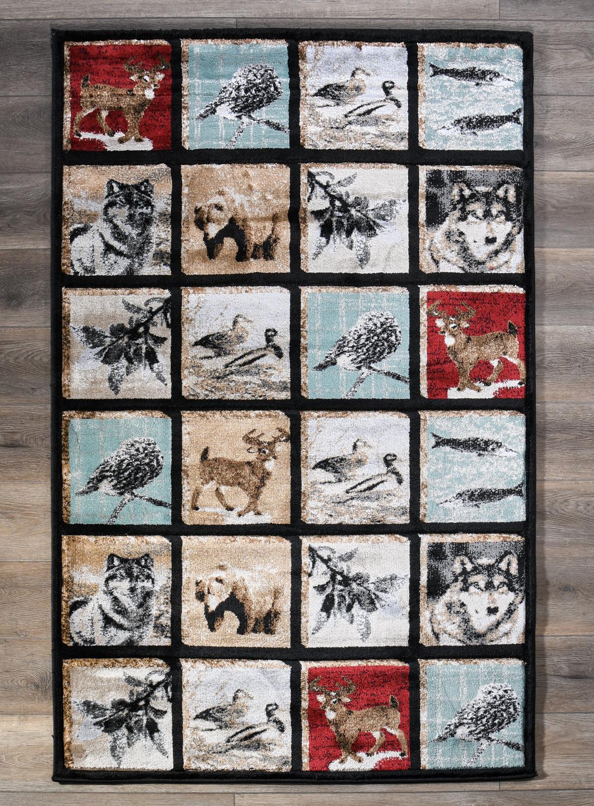 Wildlife WL21 Multicolor Area Rug — view 6