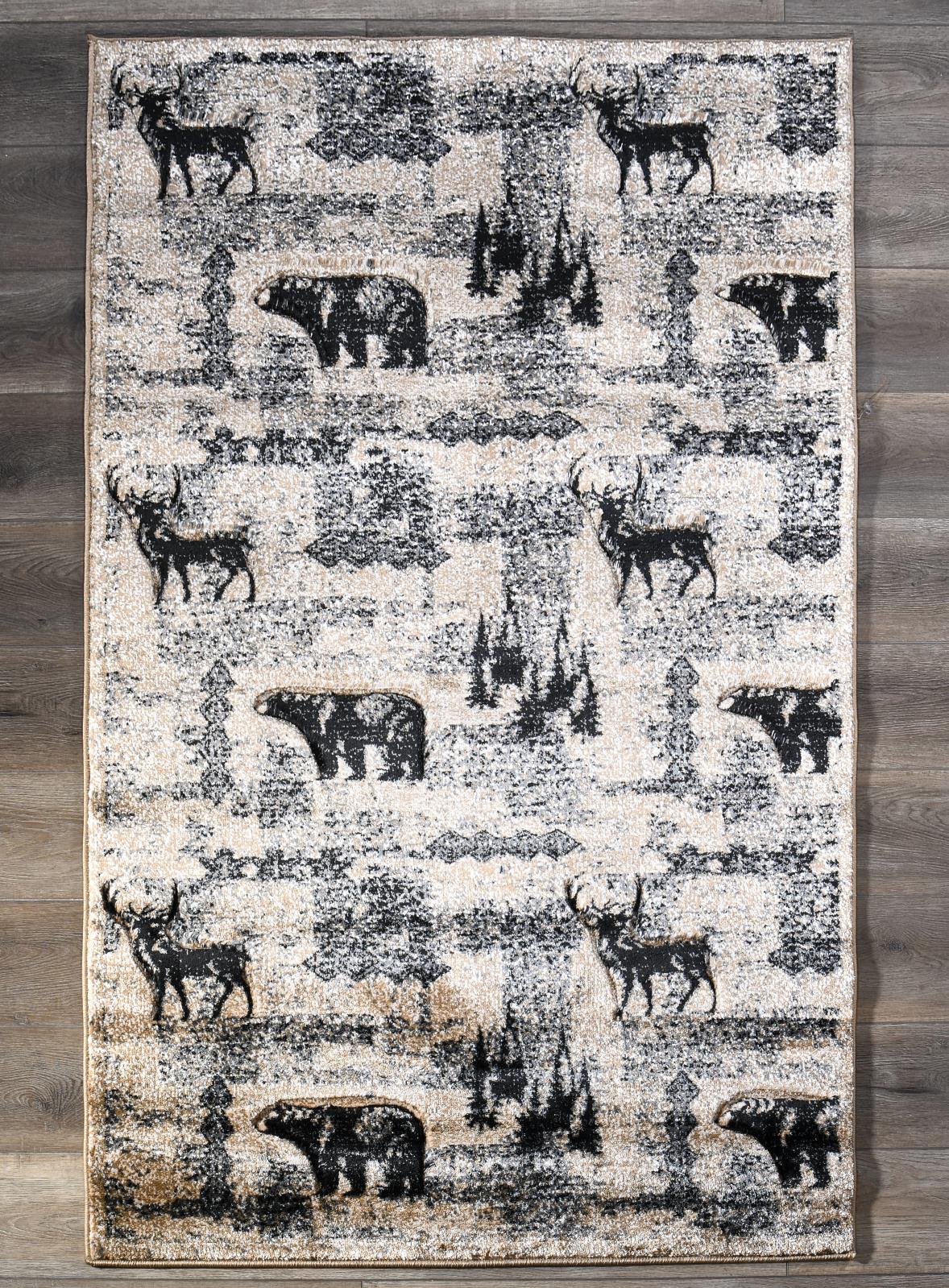Wildlife WL22 Beige Area Rug — view 6